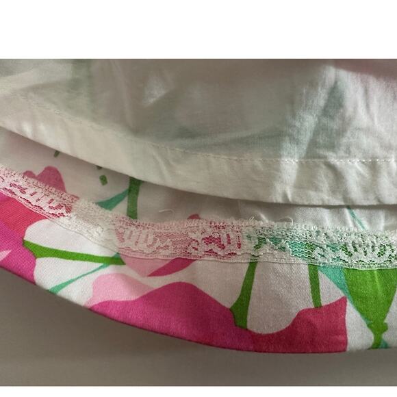 Lilly Pulitzer Sz 4 Had Me A Blast Floral Print Strapless Mini Dress Pink Poppy - Picture 6 of 15